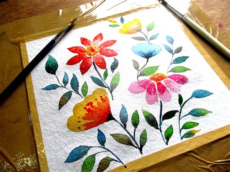 Watercolor Painting Flowers For Beginners at GetDrawings | Free download