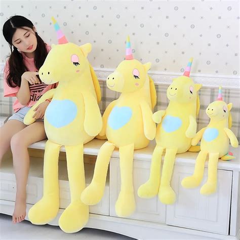 Soft Rainbow Unicorn Plush Toy 60/85 cm Adorable Plush Unicorn Stuffed Animal Unicorn Plush Toys ...