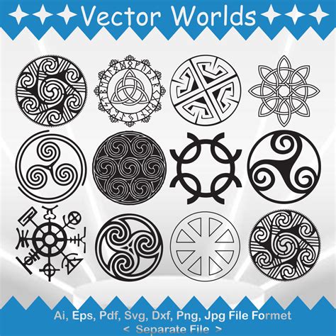 Wheel of Taranis Symbol SVG Vector Design. - MasterBundles