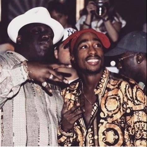 Biggie and Tupac before the famous west side, east side rivalry. Tupac Wallpaper, Rap Wallpaper ...