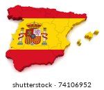 Map Of Spain And Flag Free Stock Photo - Public Domain Pictures