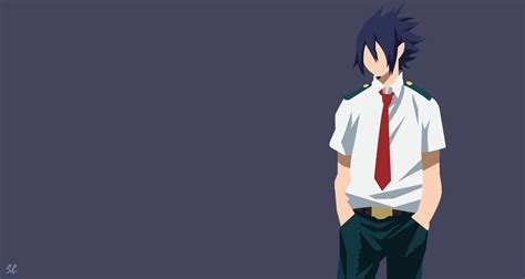 an anime character wearing a white shirt and red tie with his hands in ...