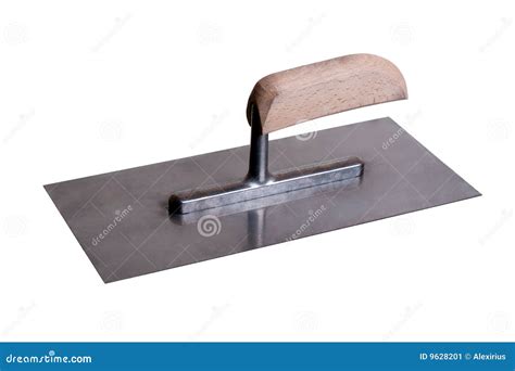 Finishing Trowel stock image. Image of metall, wood, equipment - 9628201