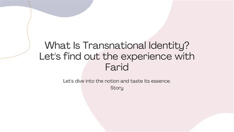 (PDF) What Is Transnational Identity? Let's find out the experience ...