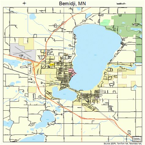 Bemidji Minnesota Street Map 2705068