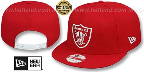 Oakland Raiders TEAM-BASIC SNAPBACK Red-White Hat by New Era