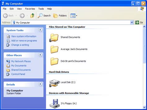 Find files on My Computer - Windows XP
