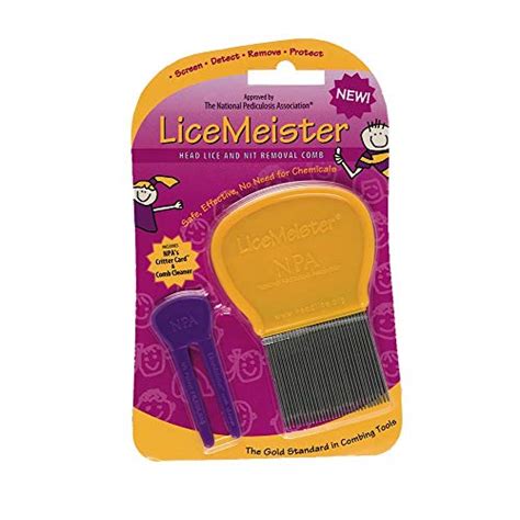 LiceMeister Head Lice & Nit Removal Comb, 1 School-Approved Lice Comb ...