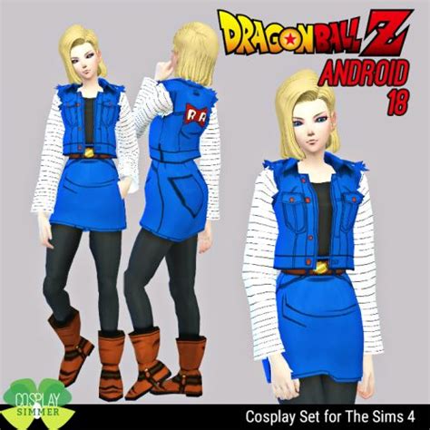 Spring4sims | The Best Sims 4 Downloads & CC Finds | Android 18 cosplay, Sims 4, Dragon ball z ...