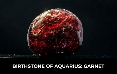 Birthstone Of Aquarius: Garnet - Astroera - Medium