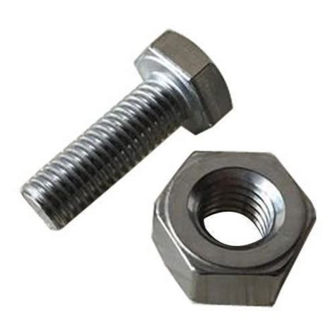 Mild Steel Hex Nut Bolt, Bolt Size: 2.5 inch, Size: 4inch at Rs 2.1/piece in Haridwar