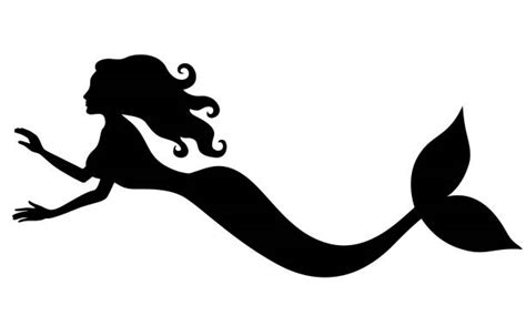 Mermaid Silhouette Illustrations, Royalty-Free Vector Graphics & Clip ...