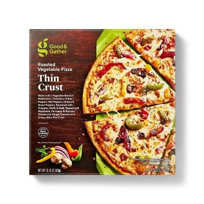 Thin Crust Roasted Vegetable Frozen Pizza - 15.15oz - Good & Gather ...