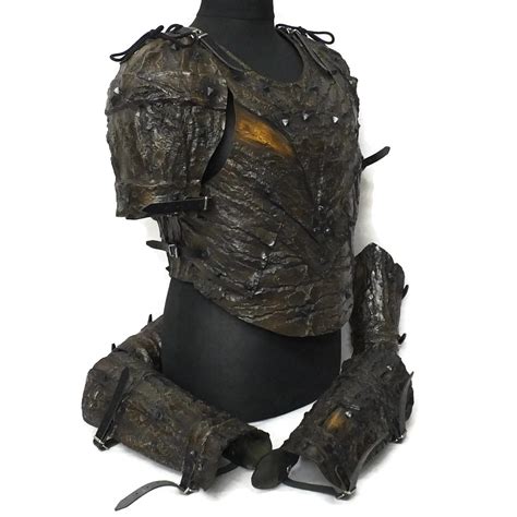 Larp Armor Studded Bark Armour Set