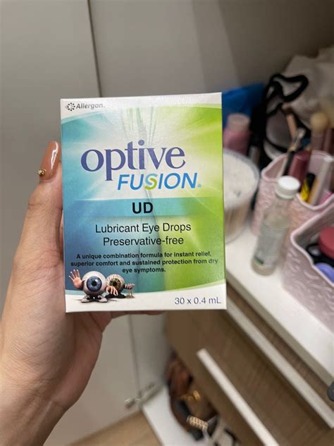 Optive fusion eye drops, Beauty & Personal Care, Vision Care on Carousell