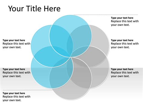 PowerPoint Slide - Venn Diagram - Blue - 6-Circles - PL134 | CrystalGraphics.com