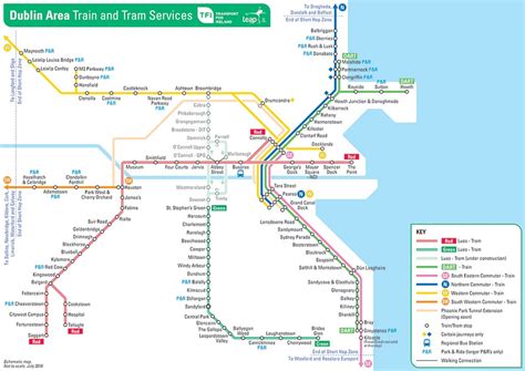 Dublin area train and tram map [1000x707] : MapPorn