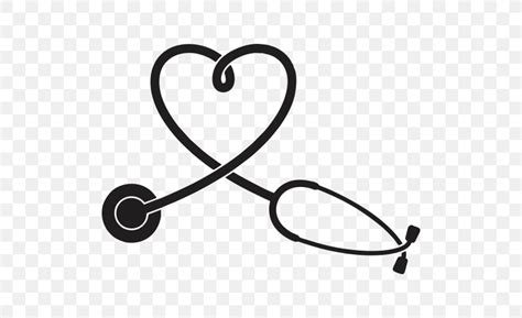 Stethoscope Heart Nursing Clip Art, PNG, 500x500px, Stethoscope, Black ...