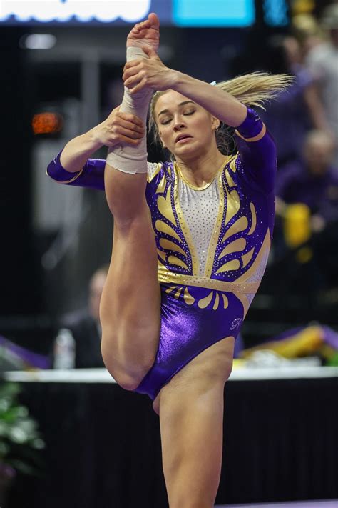 LIVVY DUNNE at Kentucky v LSU Gymnastics Meet in Baton Rouge 01/19/2024 ...