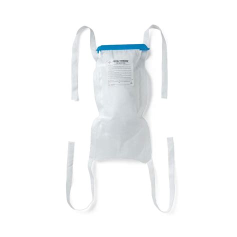 Medline Ice Bag with Clamp Closure + Ties 5x12 25Ct