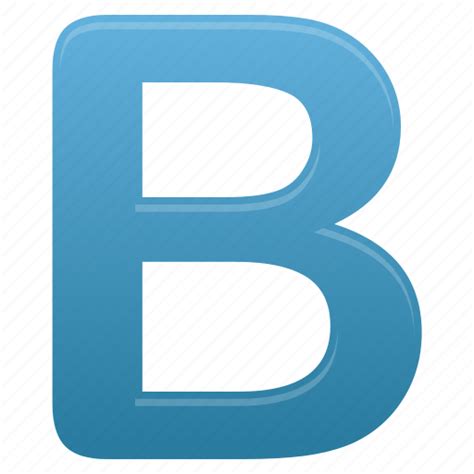 The Letter B In Blue