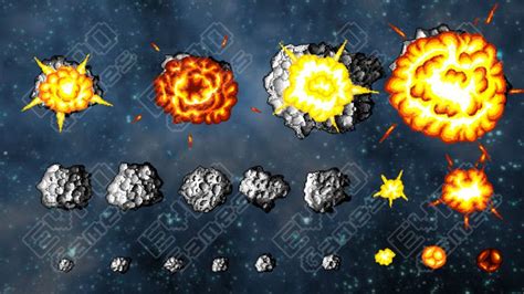 2D Pixel Asteroids (With Explosions) #Asteroids#Pixel#Environments# ...