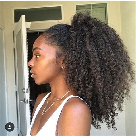 Super cute curly ponytail @sincerely_niya ♥️#obsessed #curly #ponytail ...