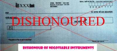 Dishonor of Cheque | Meaning | Law | Criminal liability of drawer