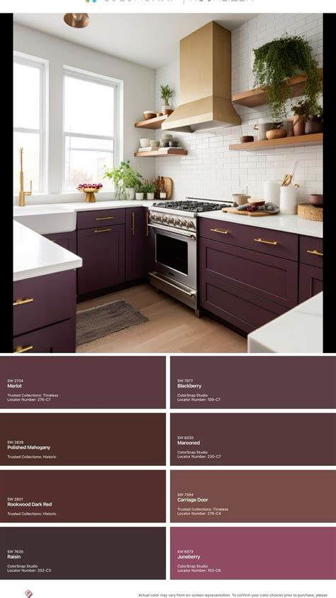 Eggplant-Inspired Paint Palette | Kitchen style, Modern kitchen design, Painting kitchen cabinets