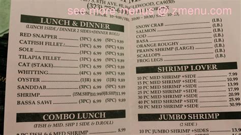 Fish Market Menu List - fisherjullla