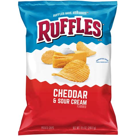 Ruffles Cheddar & Sour Cream Flavored Potato Chips 8.5 oz - Food & Grocery - Snacks - Potato Chips