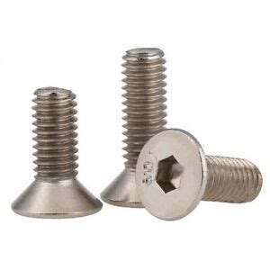 ALLOY STEEL FLAT HEAD ALLEN CAP SCREW 1/8 BSW - 40 X 1/2" - FINISHING : NICKEL PLATED - S.H ...