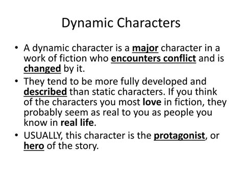 PPT - Character Types: Static & Dynamic Characters PowerPoint Presentation - ID:2556815