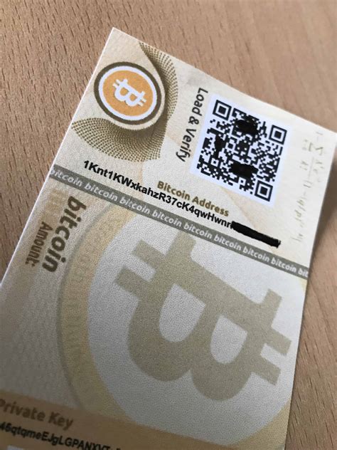 Bitcoin Paper Wallet | Goldreporter