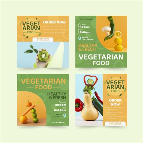 MS Internal Graphic Directory - flat-vegetarian-food-instagram-posts-pack