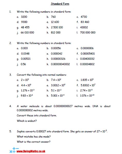 Writing Equations In Standard Form Worksheet Pdf - Tessshebaylo