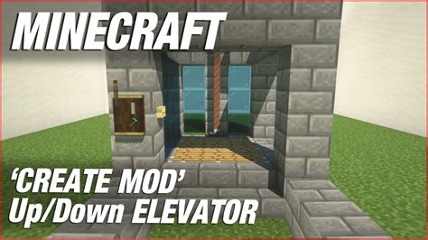 Create elevator mod | minecraft walkthrough - McModx