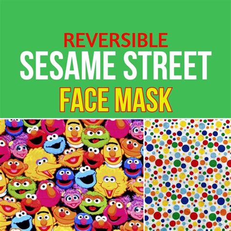 Sesame Street Face Mask Elmo Face Mask Big Bird Mask | Etsy