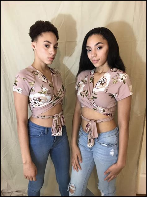 Seeing double: Twin fashion models pose with impact