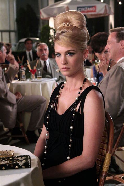 BETTY DRAPER | January Jones | ©AMC. | Betty draper, Mad men, Formal hairstyles for long hair