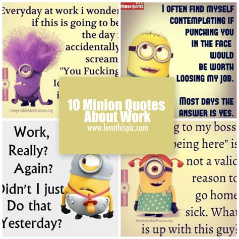 10 Minion Quotes About Work