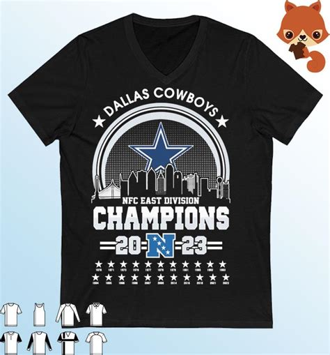 Dallas Cowboys Skyline NFC East Division Champions 2023 Shirt, hoodie ...