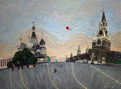 Red Square Painting | Embroidery art, Architecture painting, Square painting