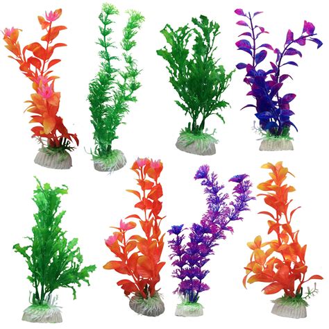 10 Pack Aquarium Fish Tank Plastic Plants for Decoration MULTIPLE ...