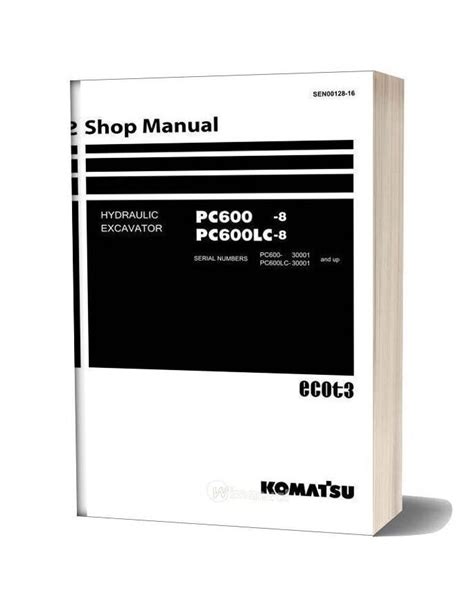 Komatsu Hydraulic Excavator Pc600 8 Shop Manual