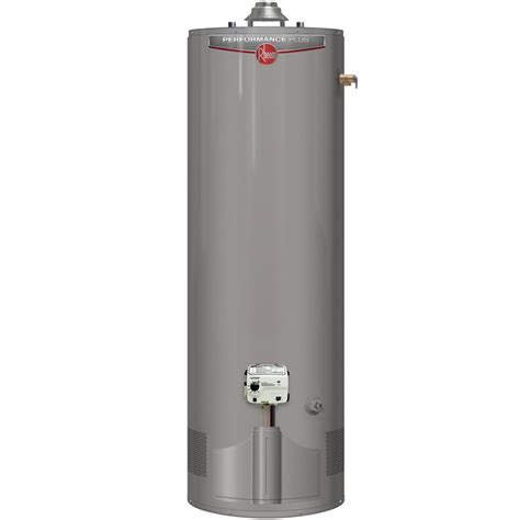 Rheem Performance Plus 50 Gal. Tall 9 Year 38,000 BTU Ultra Low NOx (ULN) Natural Gas Tank Water ...