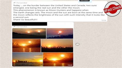 Fact Check: Pictures showing two suns in the sky are false