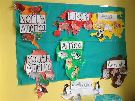 Finished animals of the continents map!!! Continents Activities, Geography Activities, Animal ...