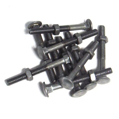 Mild Steel (MS) Carriage Bolts & Nuts 5/16" (D) x 2" (L) (SET)