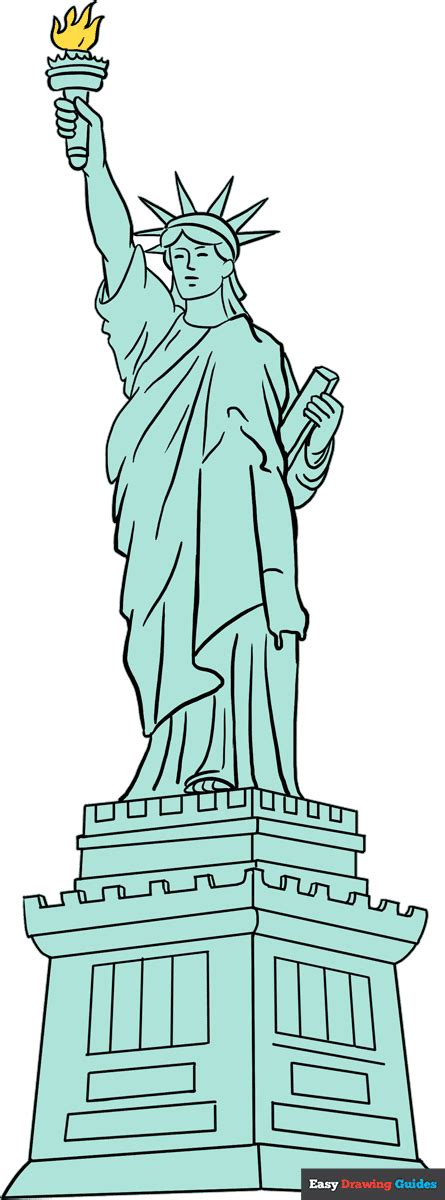 Statue Of Liberty Drawing Easy